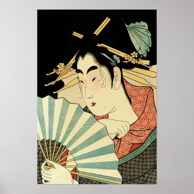 Póster Courtesan with Ogi Fan  (Frente)