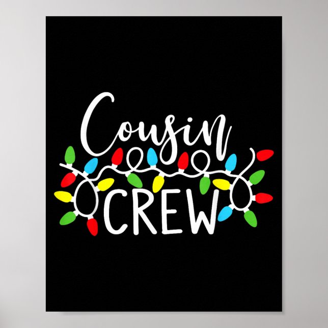Póster Cousin Crew Christmas Kids Cousins Christmas Crew  (Frente)