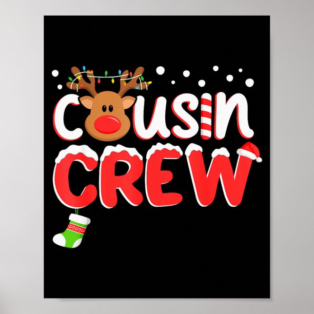 Póster Cousin Crew Christmas Kids Cousins Christmas Match (Frente)