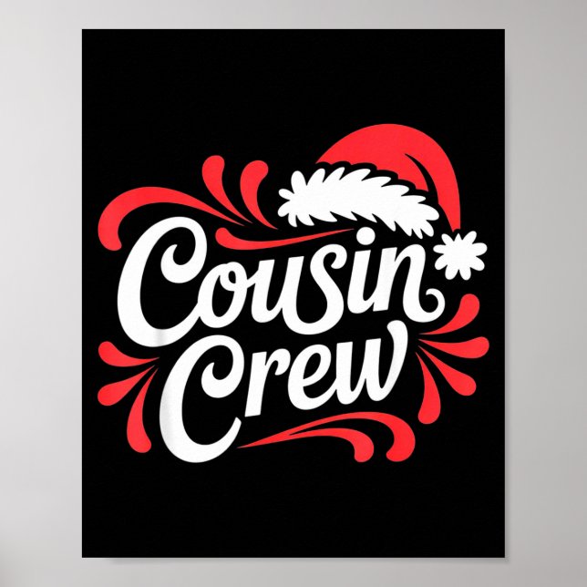 Póster Cousin Crew Christmas Xmas Lights Family Matching  (Frente)
