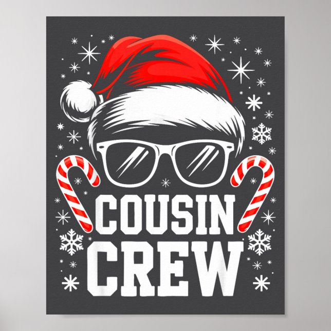 Póster Cousin Crew Shirt Adults Kids Matching Christmas G (Frente)