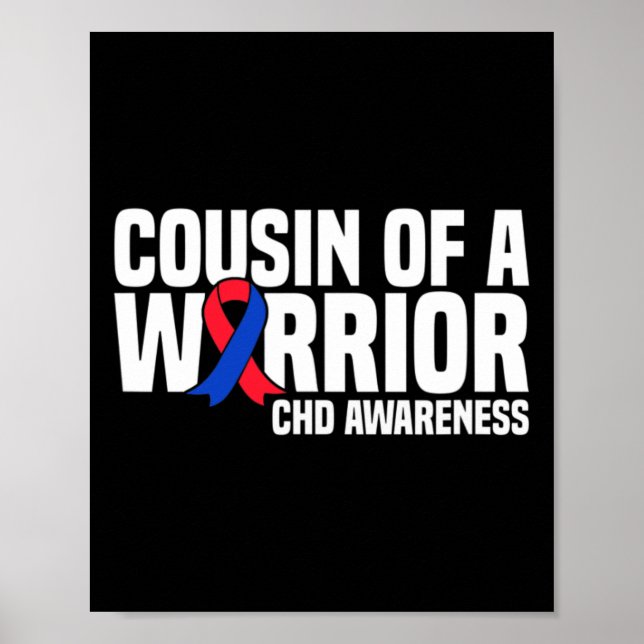 Póster Cousin Of A Warrior Chd Congenital Heart Disease A (Frente)