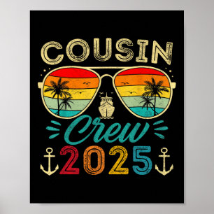Póster Cousins Crucero 2025 Grupo Familiar Combinación Ve
