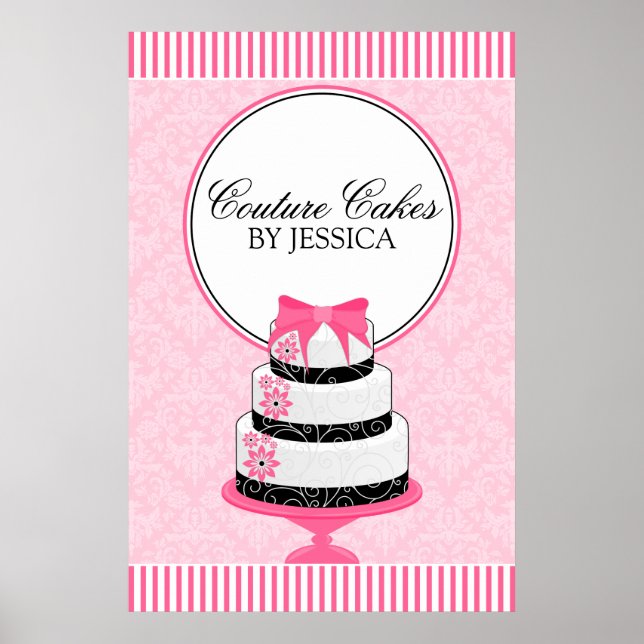 Póster Couture Cakes Bakery Business (Frente)