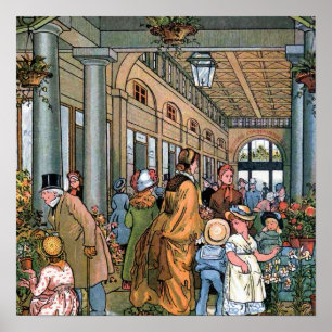 Póster "Covent Garden, Londres" Ilustracion de época