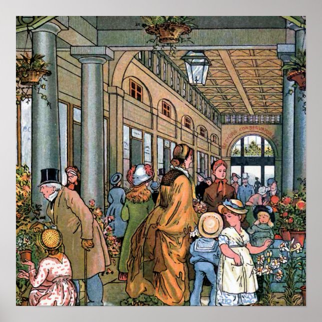 Póster "Covent Garden, Londres" Ilustracion de época (Frente)