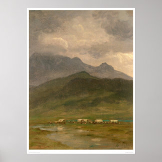 Póster Covered Wagons by Bierstadt (0101A)