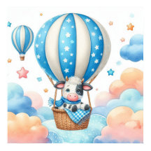 Cow Air Balloon Boy