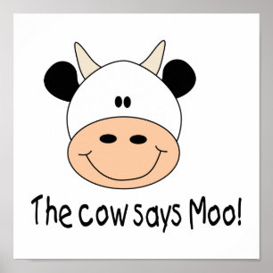 Póster Cow Dice Moo