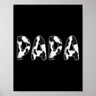 Póster Cow Papa Nacimiento Familia Matanza de Padres