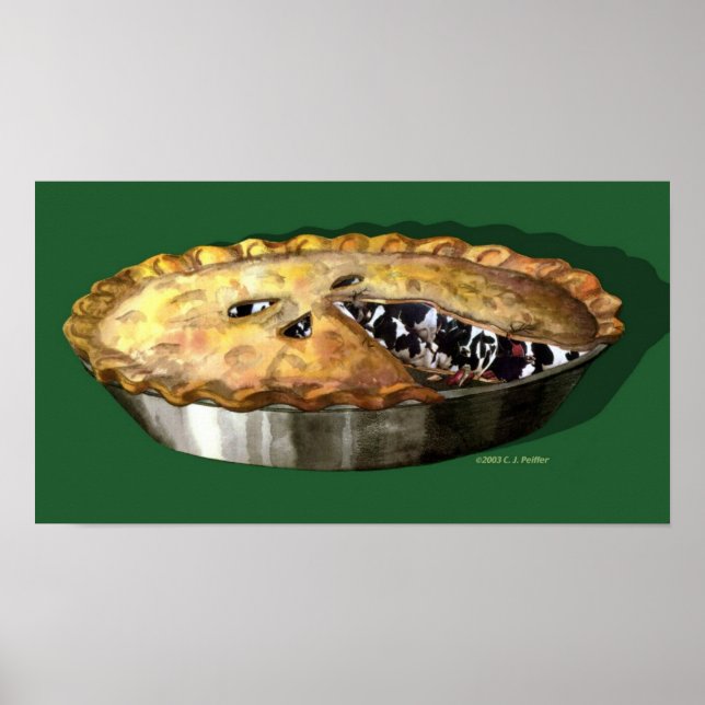 Póster 'Cow Pie' (Frente)