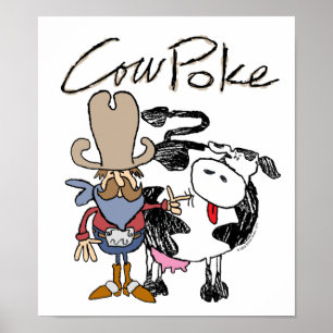 Póster Cow Poke Poster