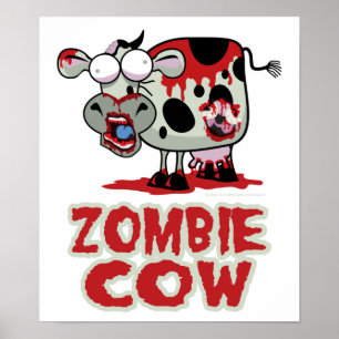 Póster Cow zombie
