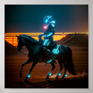 Póster Cowboy cibernético