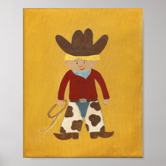 Póster Cowboy Clyde Nursery Art - PRINT