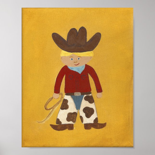 Póster Cowboy Clyde Nursery Art - PRINT (Frente)