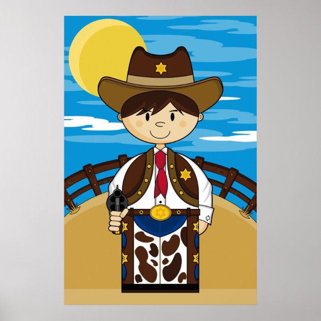 Póster Cowboy Gunslinger Poster (Frente)