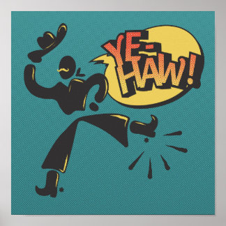 Póster Cowboy pop art - retro