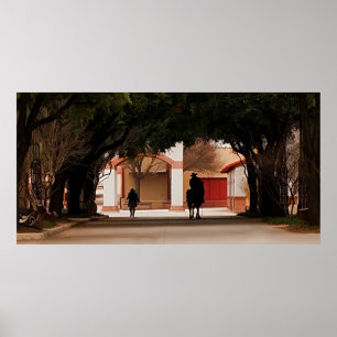 Póster Cowboy Silohuette