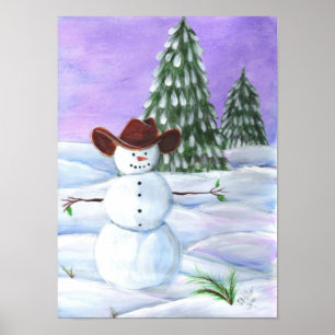 Póster Cowboy Snowman