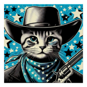 PÓSTER COWBOY UP-CAT 2