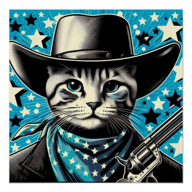 PÓSTER COWBOY UP-CAT 2 (Anverso)