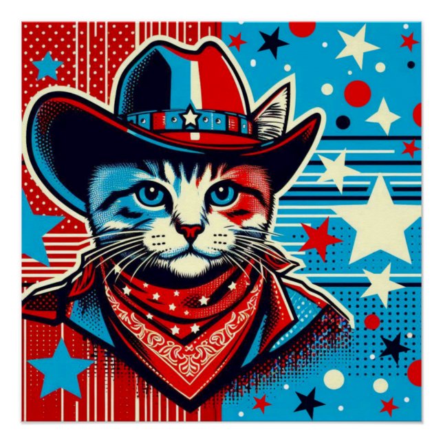 PÓSTER COWBOY UP-CAT 4 (Anverso)