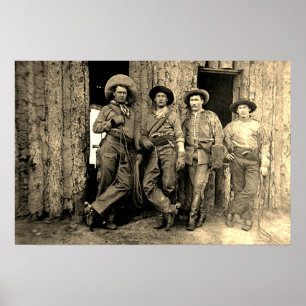 Póster Cowboys Calgary Alberta Circa 1883