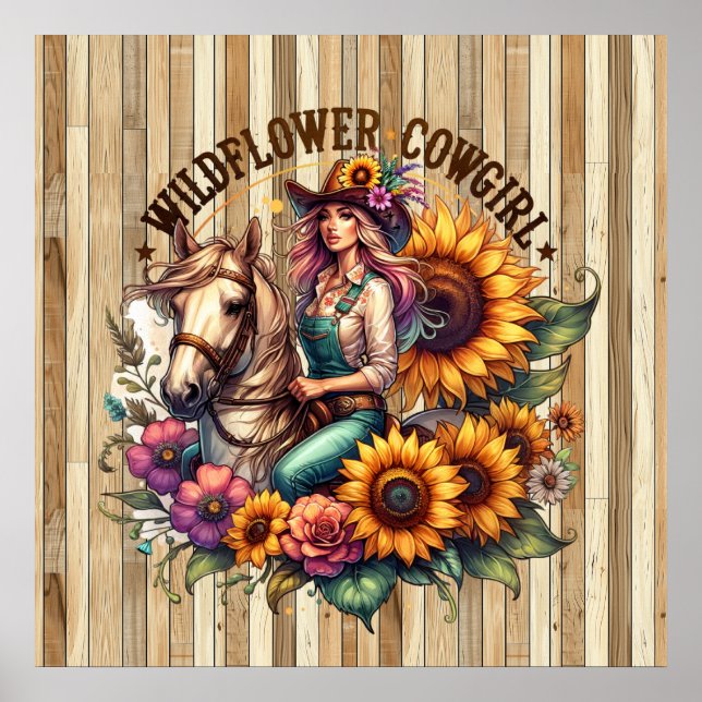 Póster Cowgirl (Frente)