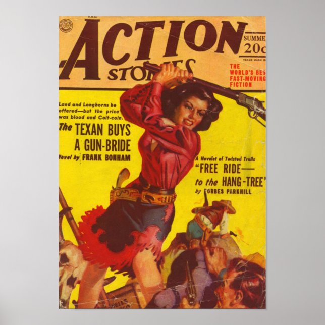 Póster Cowgirl furioso (Frente)