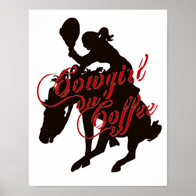 Póster Cowgirl On Coffee (Frente)