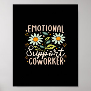 Póster Coworker Classic Chill Meme de ayuda emocional