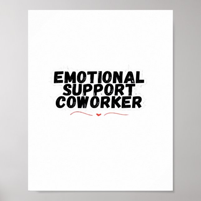 Póster Coworker de ayuda emocional Chill y Funny Classic (Frente)