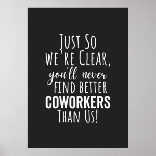 Póster Coworker Goodbye Traslado de trabajadores Sali