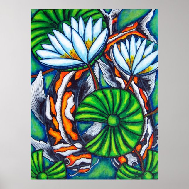 Póster Coy Carp Por Lisa Lorenz (Frente)