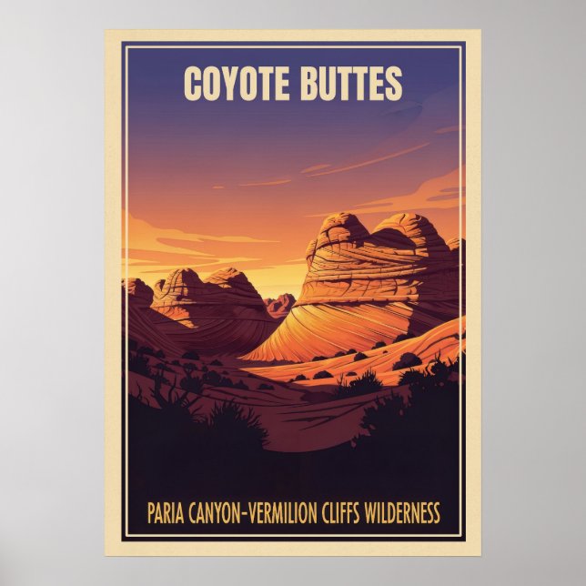 Póster Coyote Buttes V01 (Frente)