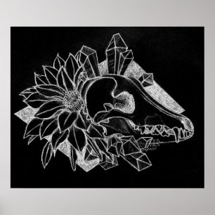 Póster Coyote de Cristal Invertido