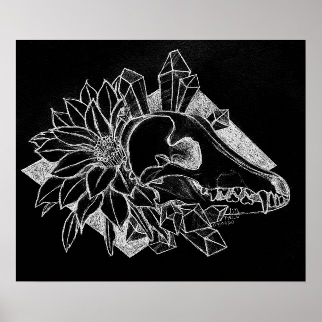 Póster Coyote de Cristal Invertido (Frente)