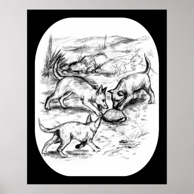 Póster Coyote Pups (Frente)