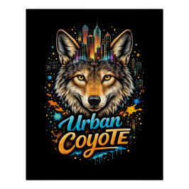 Póster Coyote Urbano