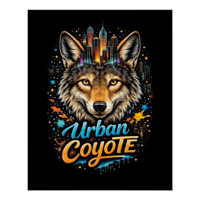Póster Coyote Urbano (Anverso)