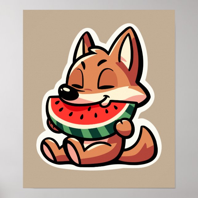 Póster Coyote Watermelon (Frente)