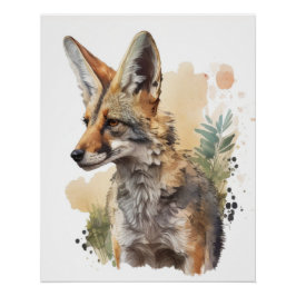 Póster Coyote Willife Wall Art