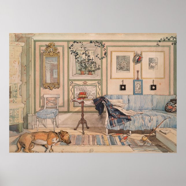 Póster Cozy Corner (por Carl Larsson) (Frente)