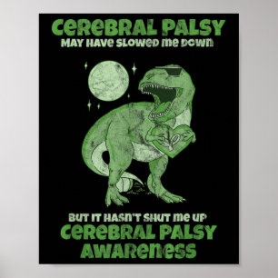Póster Cp Daños Cerebrales Cute Dinosaurios Niños Parális