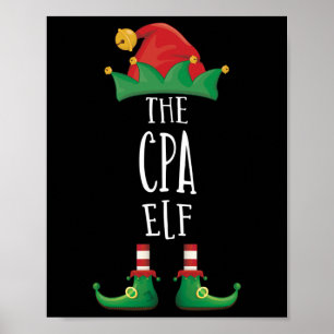 Póster Cpa Elf Shirt Gracioso Grupo De Concordancia Famil