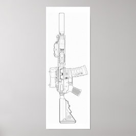 Póster CQBR MK18 Mod 0 Poster