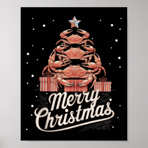 Póster Crab de árbol de navidad de cráter para árbol de n