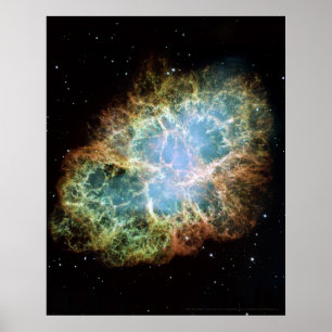 Póster Crab Nebula 16x20 (12x18)