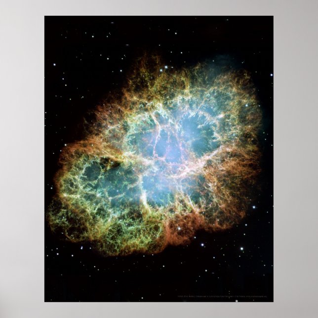 Póster Crab Nebula 16x20 (12x18) (Frente)